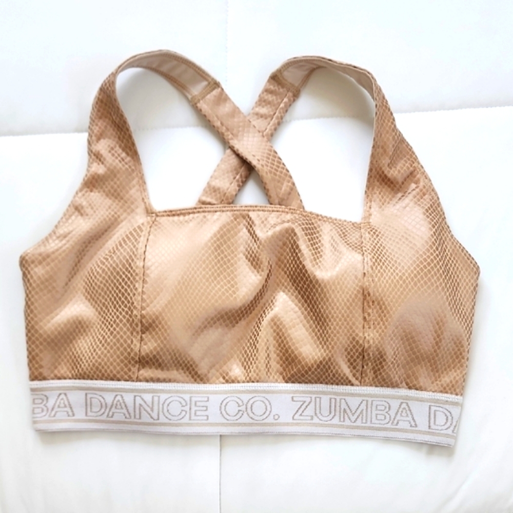 Tan Zumba Dance Sports Bra